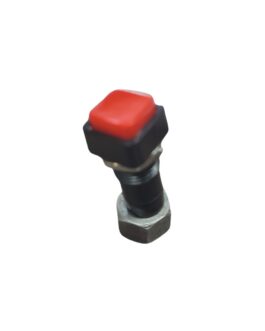 Push Button Sqr Red Latch SPST T148